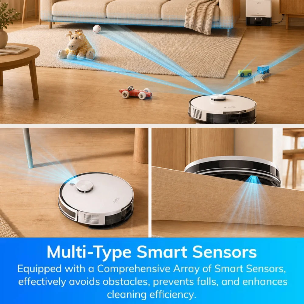 Aspirateur Robot Laveur Intelligent avec Cartographie Automatique