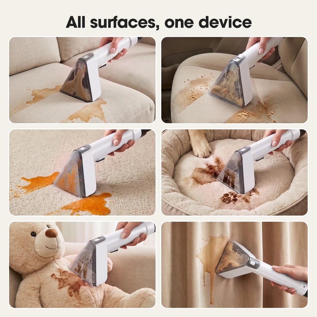 Shampouineuse Canapé Portable - Nettoyage Textiles en Profondeur