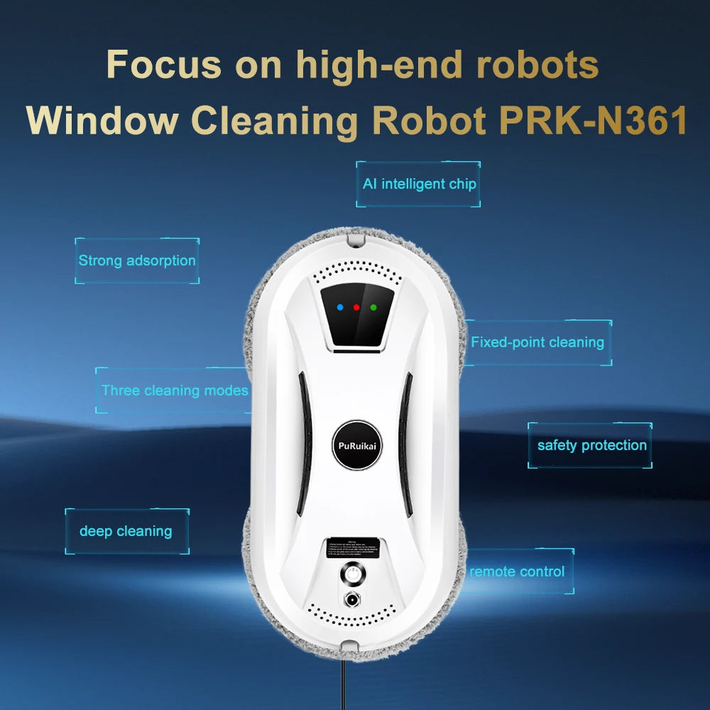 Robot Lave Vitre Sans Fil Automatique