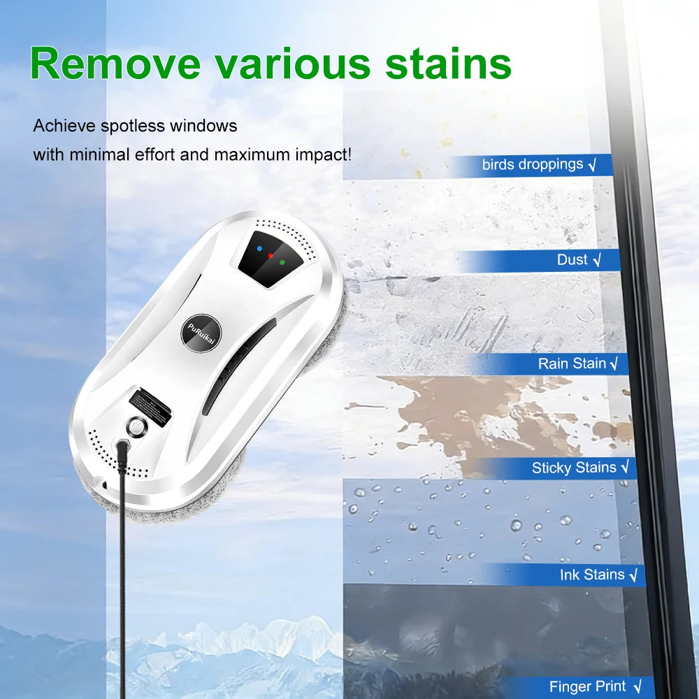 Robot Lave Vitre Sans Fil Automatique