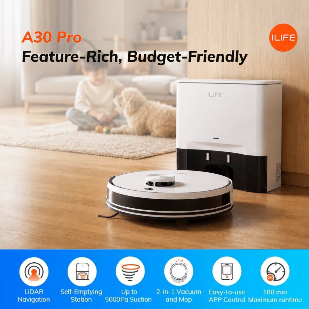 Aspirateur Robot Laveur Intelligent avec Cartographie Automatique